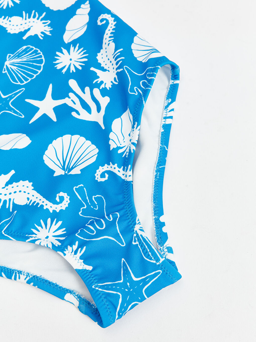 Ekru Hızlı Kuruyan Kız Çocuk Mayo-3