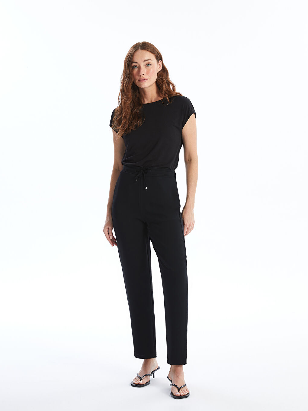 Natuvera Elasticated Waist Relaxed Fit Women's Trousers -S4O446Z8-HEG