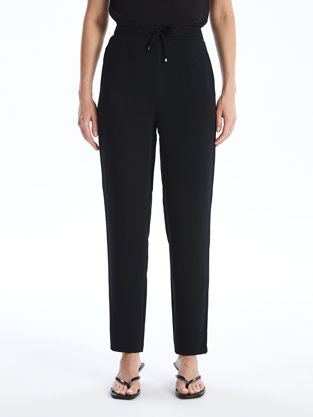 Natuvera Elasticated Waist Relaxed Fit Women's Trousers -S4O446Z8-HEG