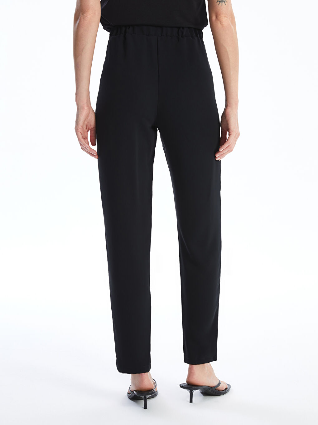Natuvera Elasticated Waist Relaxed Fit Women's Trousers -S4O446Z8-HEG