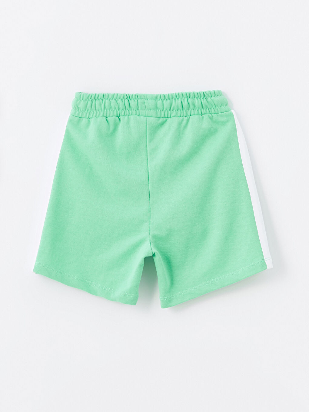 Yeşil Beli Lastikli Baskılı Kız Çocuk Şort-2
