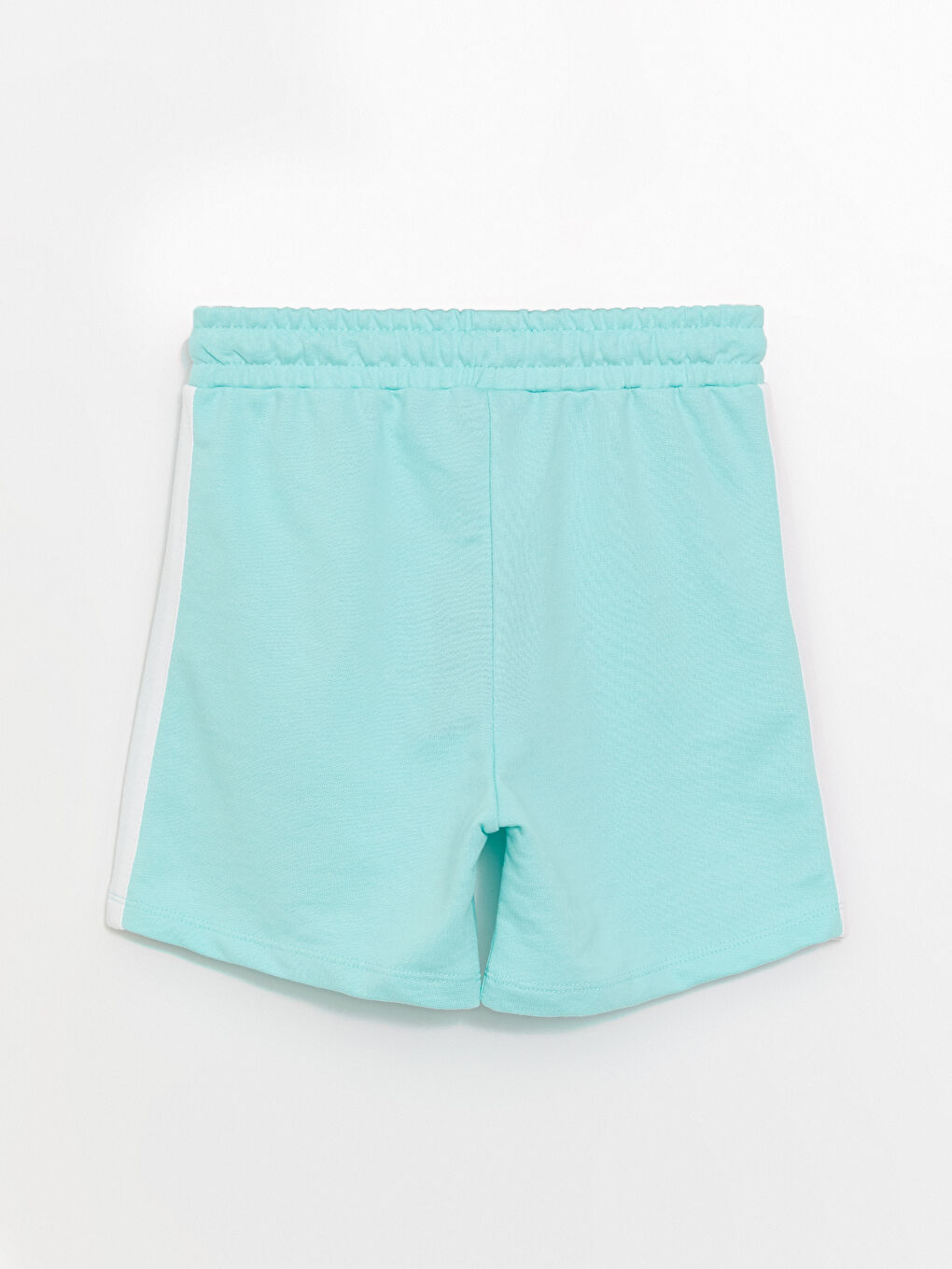 Mavi Beli Lastikli Baskılı Kız Çocuk Şort-2