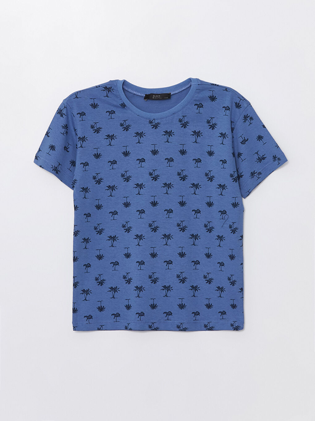 Mavi Bisiklet Yaka Kısa Kollu Erkek Çocuk Tişört