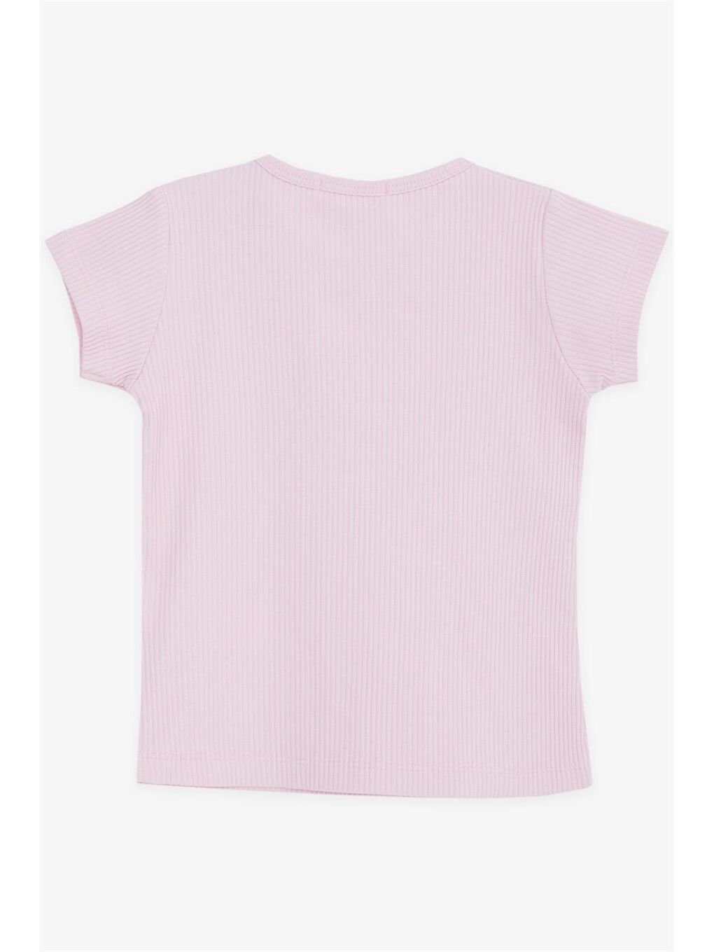 Breeze Pembe Bisiklet Yaka Kız Bebek Tişört - 1
