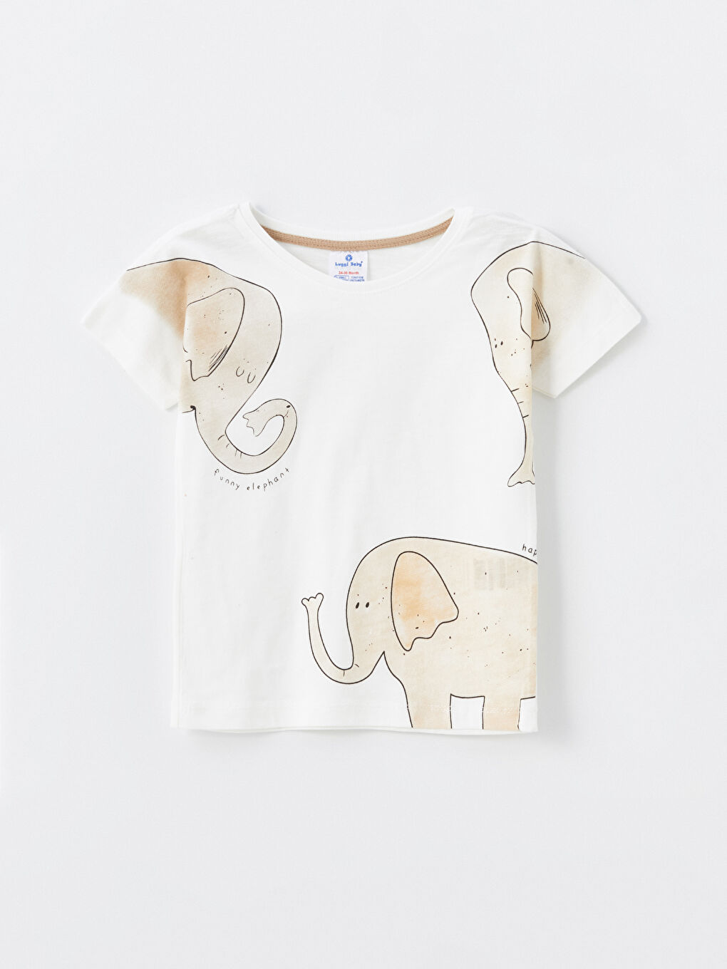 Kahverengi Bisiklet Yaka Baskılı Erkek Bebek Tişört ve Şort 2'li Takım-1