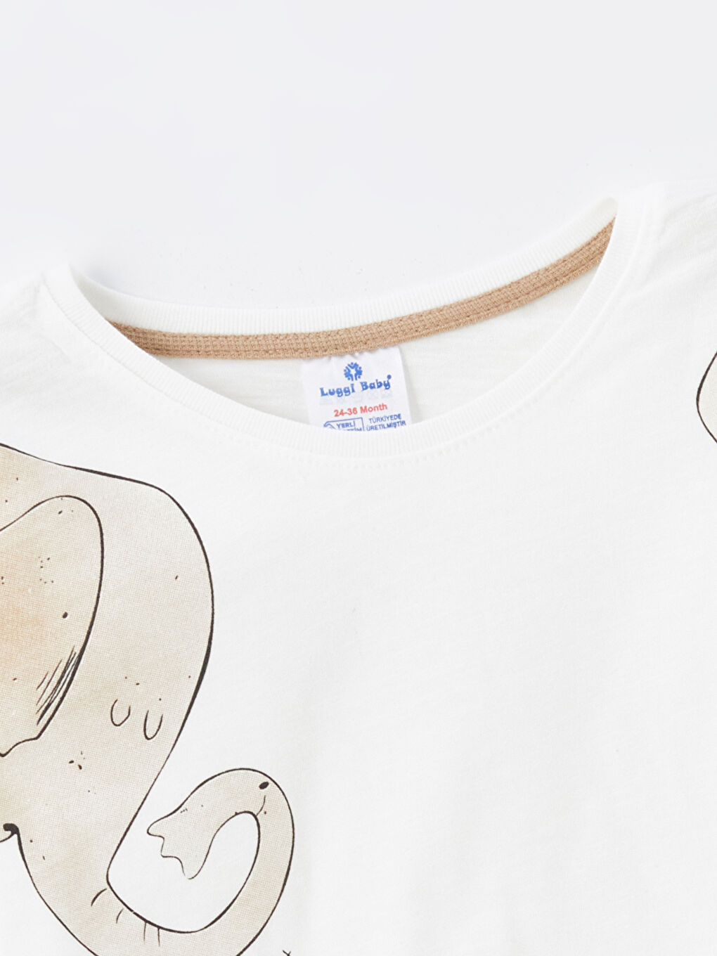 Kahverengi Bisiklet Yaka Baskılı Erkek Bebek Tişört ve Şort 2'li Takım-2