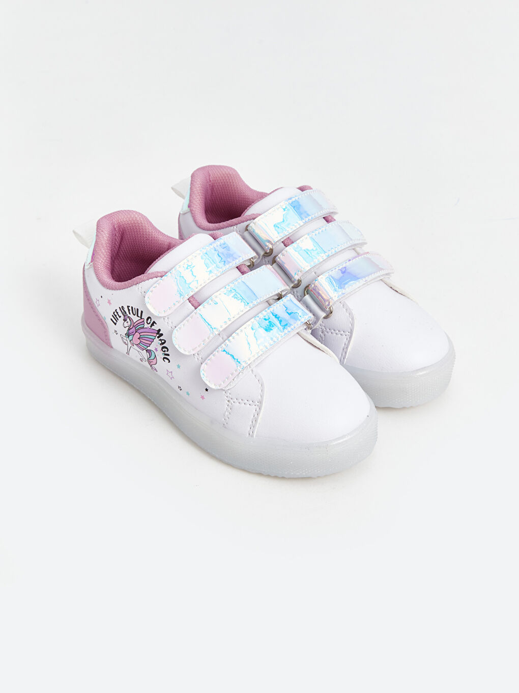 Girl's Sports Shoes with Illuminated Soles -S4O824Z4-J5E