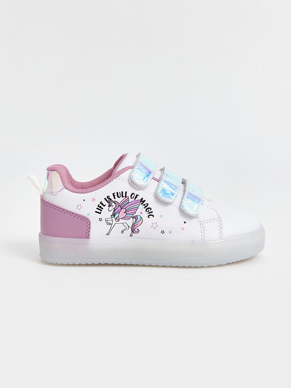 Girl's Sports Shoes with Illuminated Soles -S4O824Z4-J5E