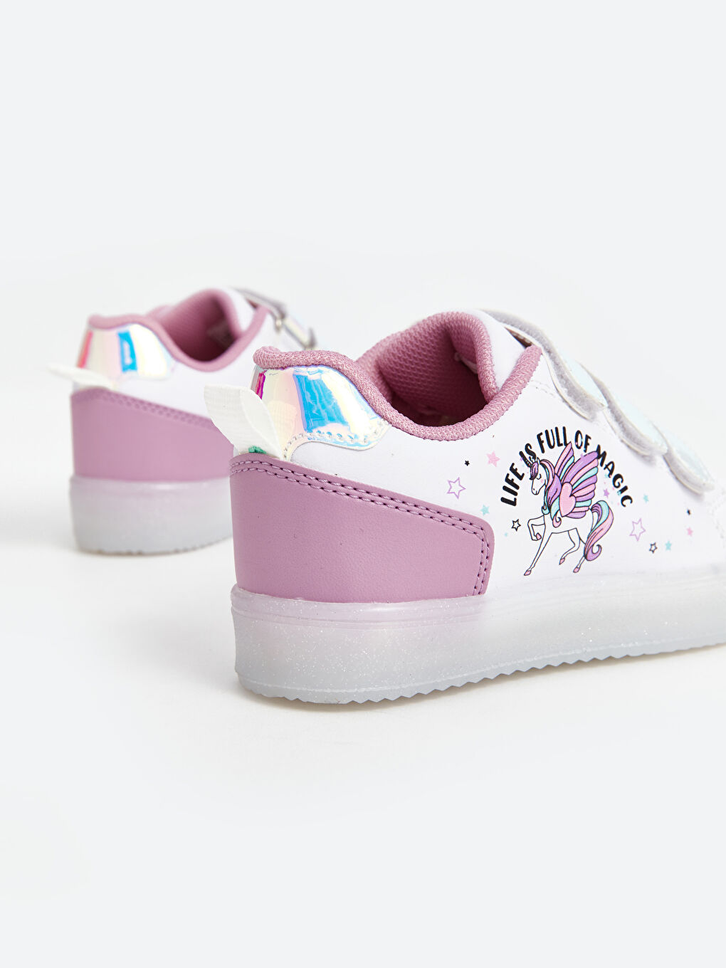 Girl's Sports Shoes with Illuminated Soles -S4O824Z4-J5E
