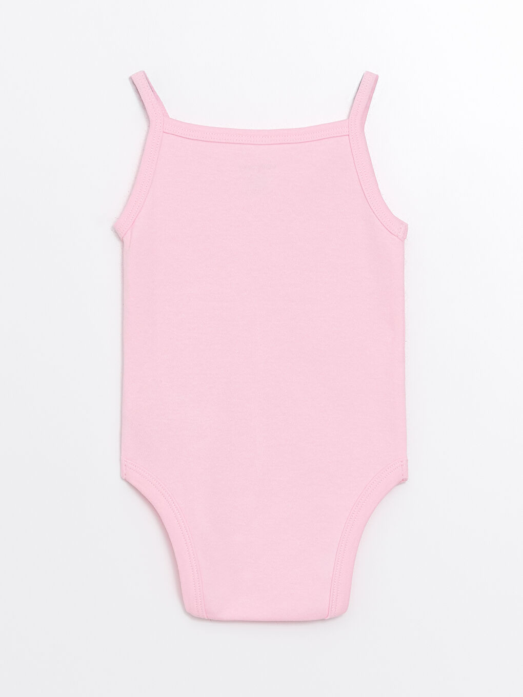 Kare Yaka Askılı Kız Bebek Çıtçıtlı Body-1