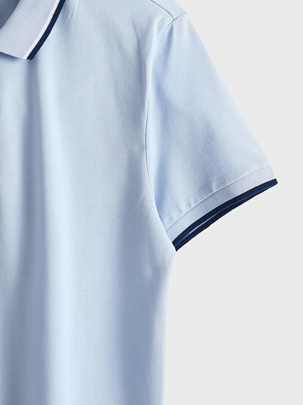 Поло яка Къс ръкав Пике Тениска за мъже-10