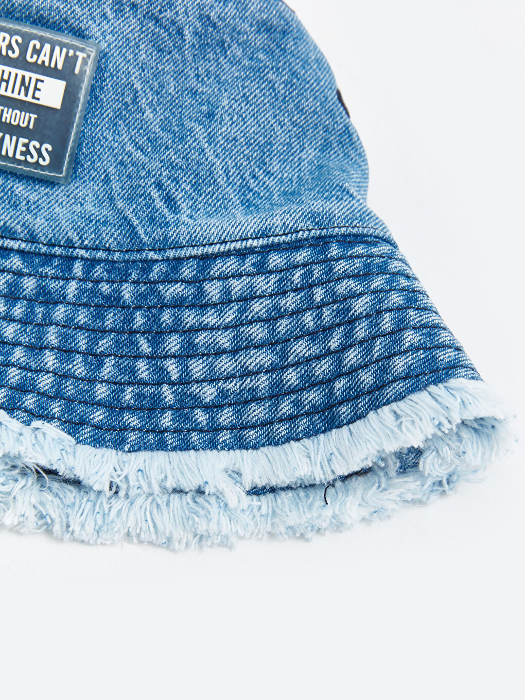 LCW Kids Denim Mavi Baskılı Kız Çocuk Bucket Şapka - 2