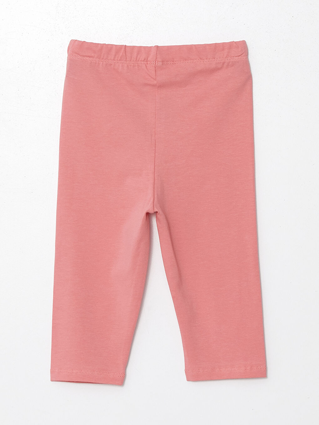 LCW Kids Pembe Beli Lastikli Basic Kız Çocuk Tayt - 1