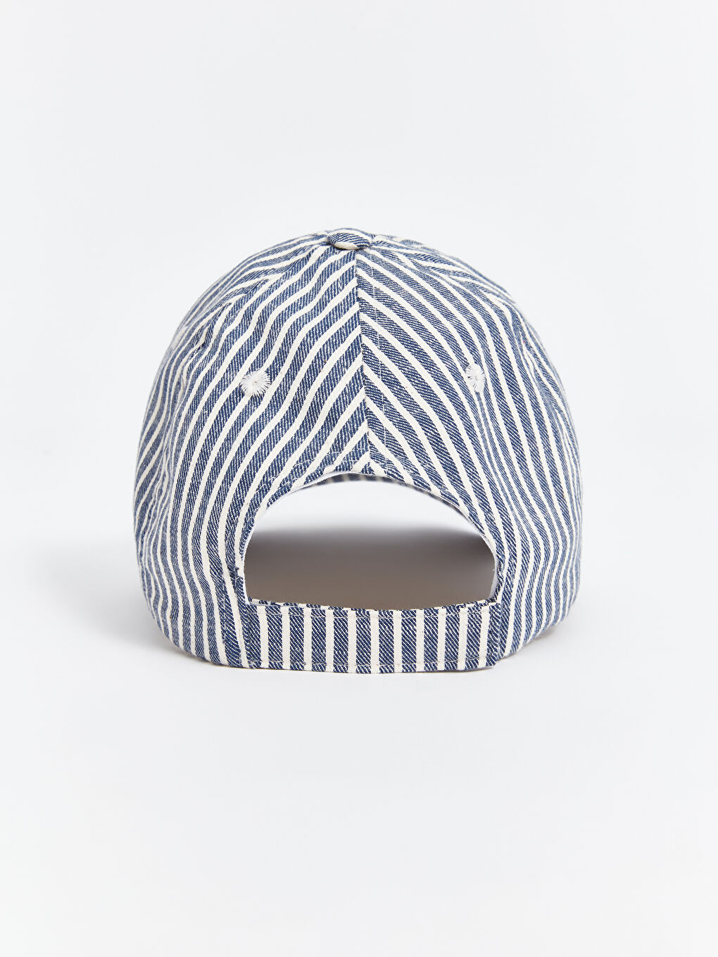 Mavi Yazı Nakışlı Kadın Kep Şapka-3