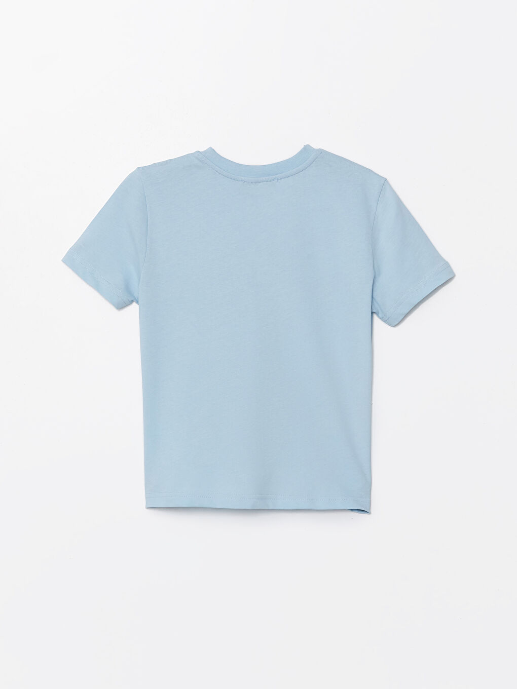 Mavi Bisiklet Yaka Baskılı Kısa Kollu Kadın Tişört-5