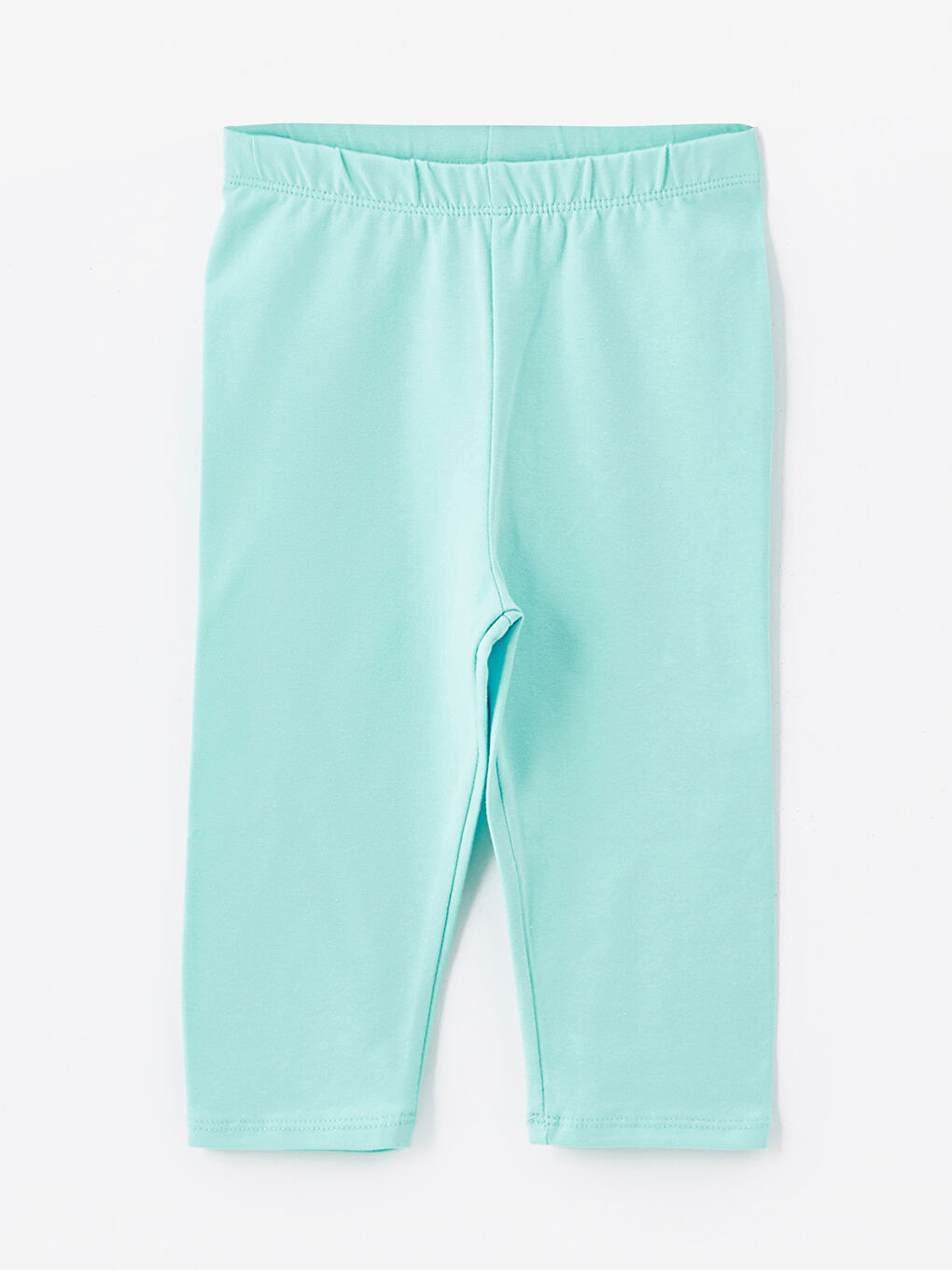 Turkuaz Beli Lastikli Kız Çocuk Tayt