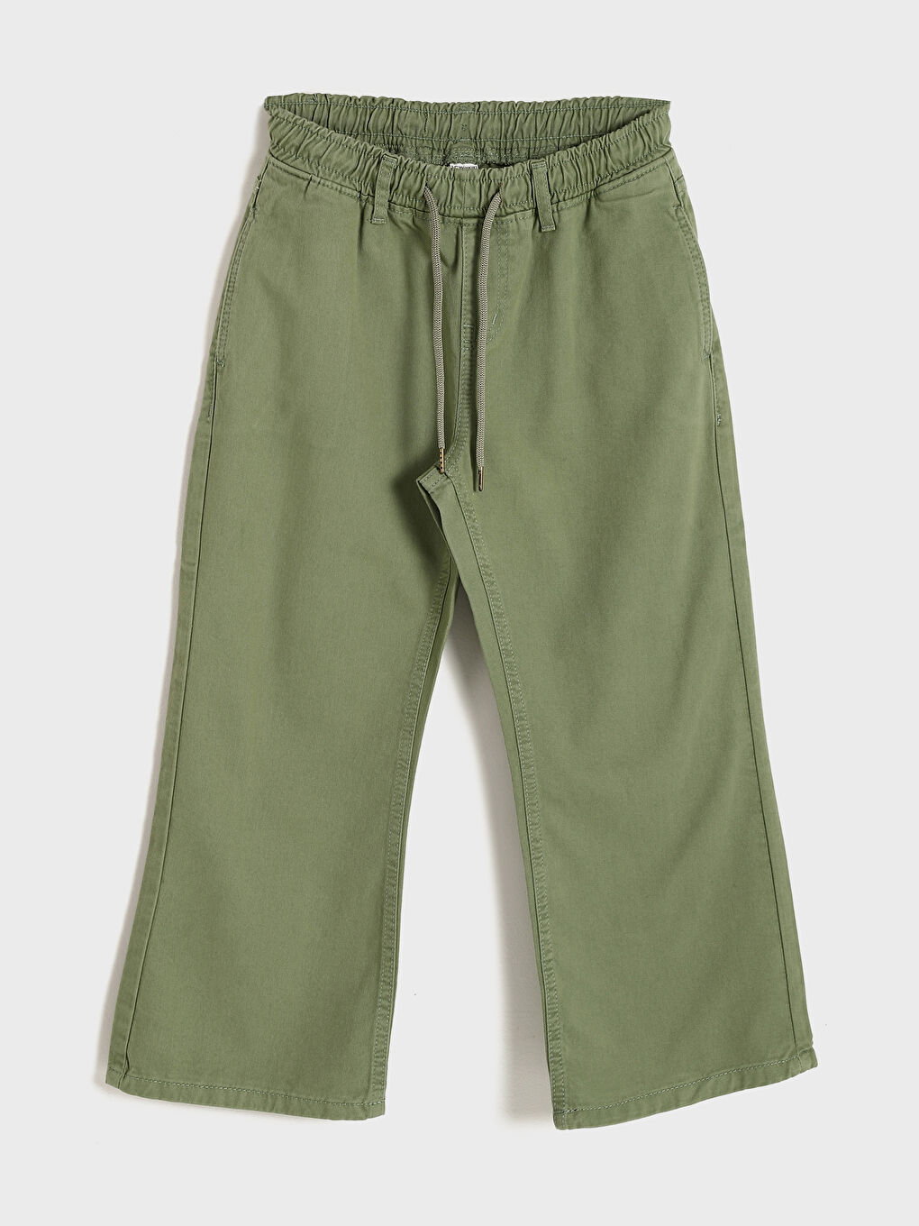 Girls' Basic Trousers with Elastic Waist