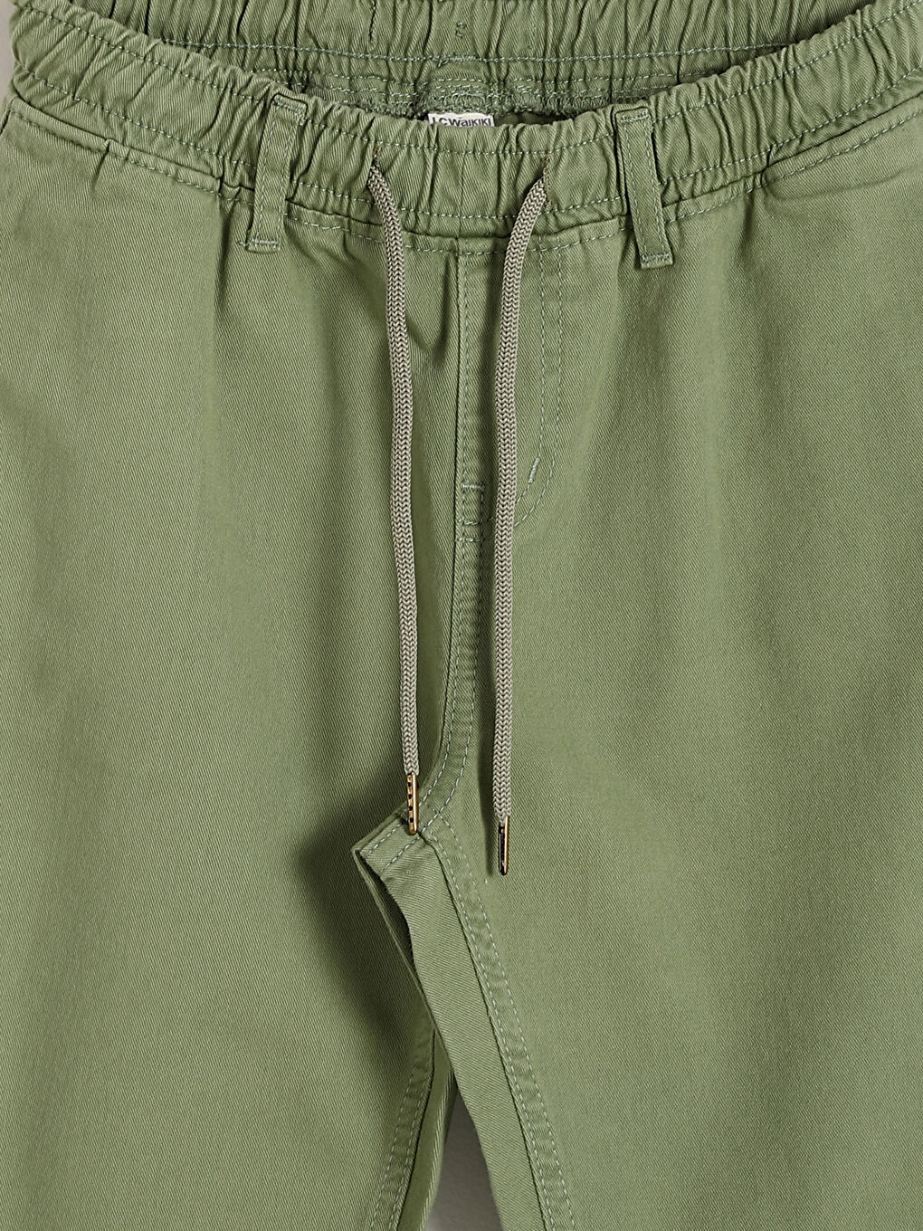 Girls' Basic Trousers with Elastic Waist-3