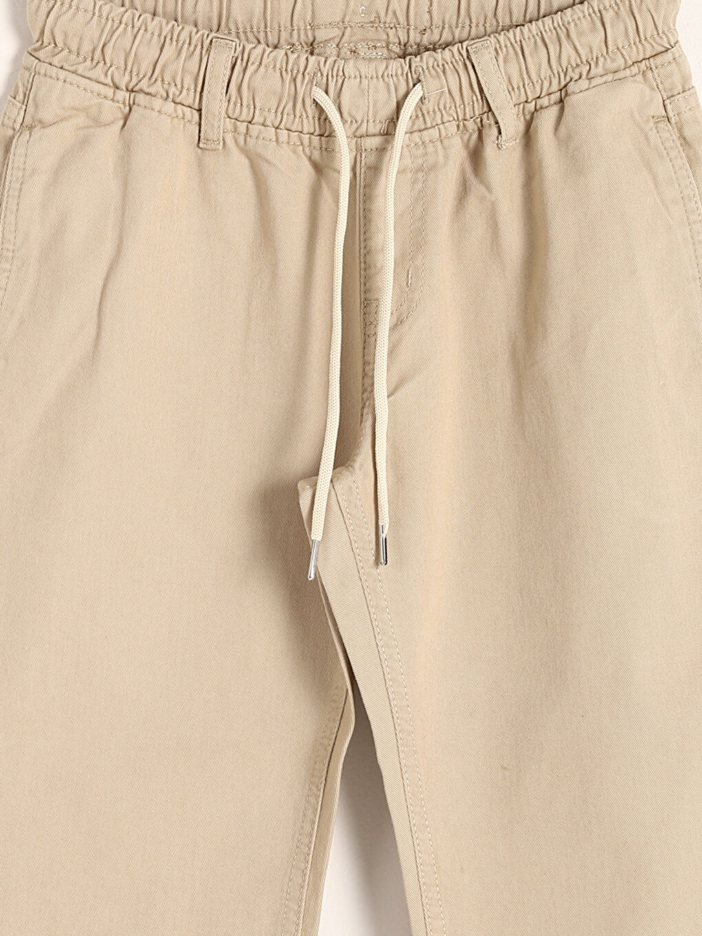 بنطلون أساسي للبنات بخصر مرن-3