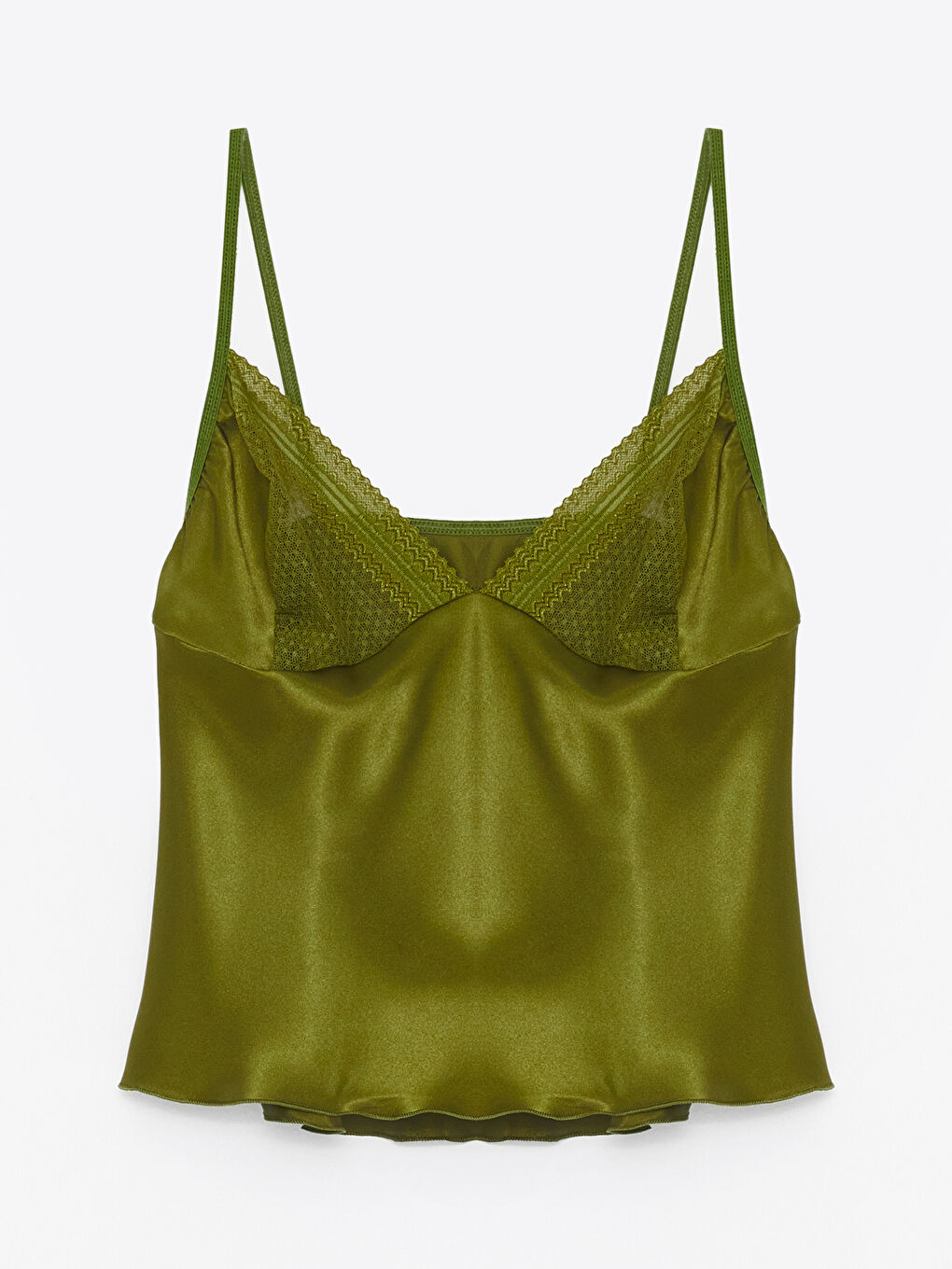 Haki Askılı Nakışlı Kadın Şortlu Pijama Takım-1