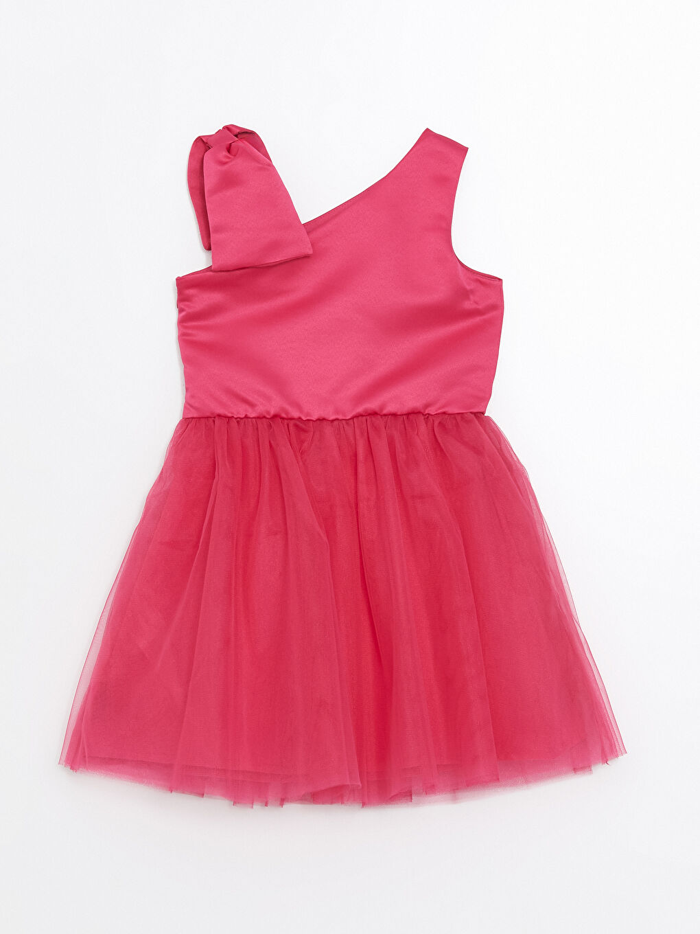 Fuşya Kız Çocuk Abiye Elbise-2