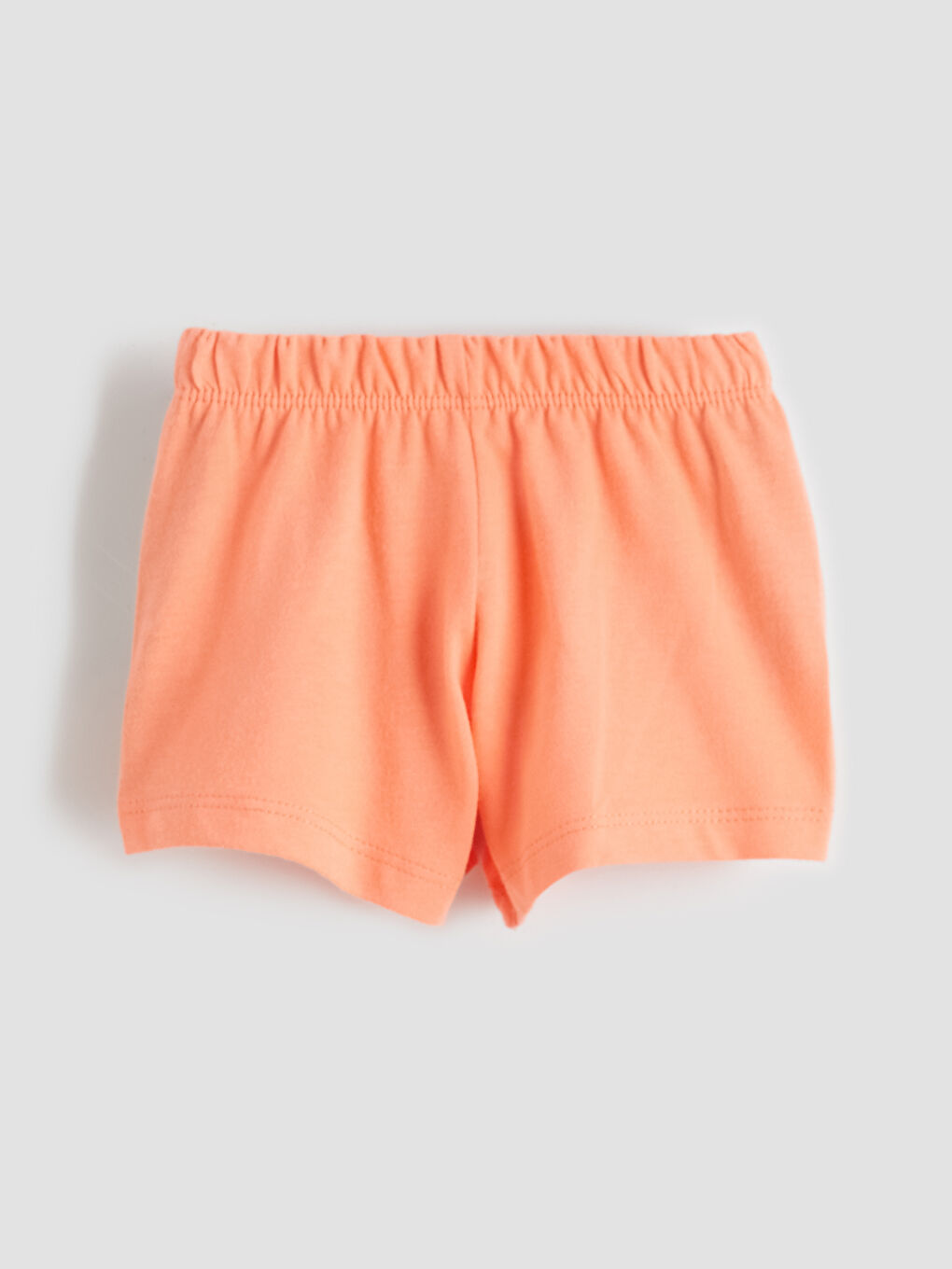 Beyaz Beli Lastik Erkek Çocuk Şort Pijama Altı