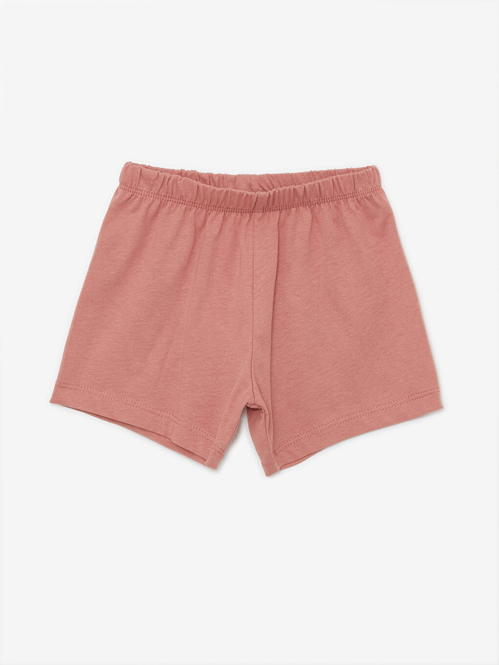 Pembe Bisiklet Yaka Tom ve Jerry Baskılı Kısa Kollu Erkek Bebek Şortlu Pijama Takımı-2