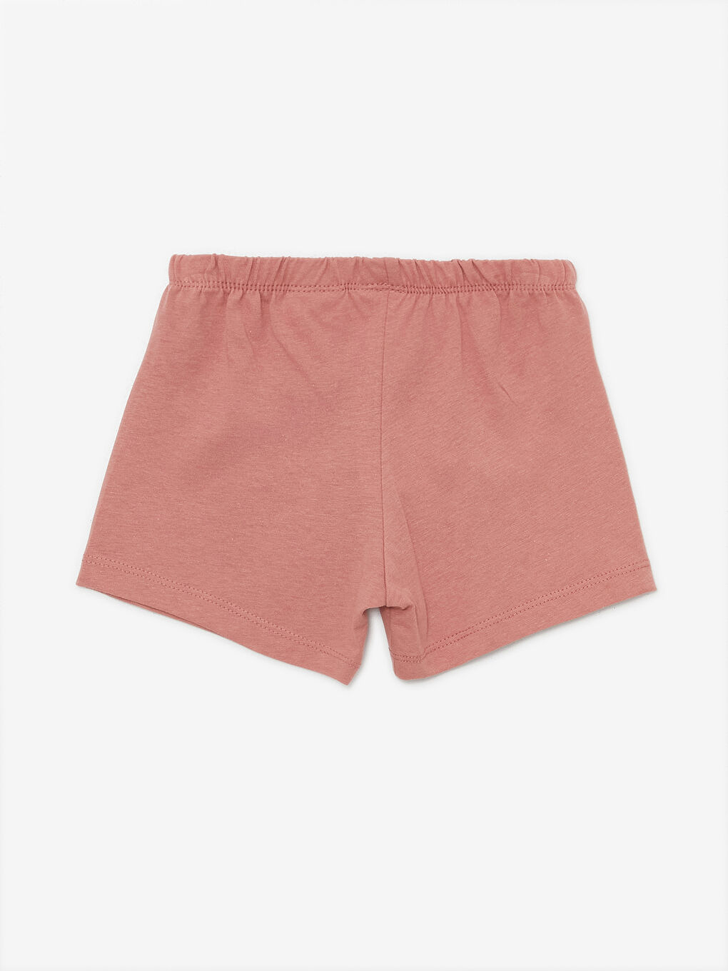 Pembe Bisiklet Yaka Tom ve Jerry Baskılı Kısa Kollu Erkek Bebek Şortlu Pijama Takımı-4