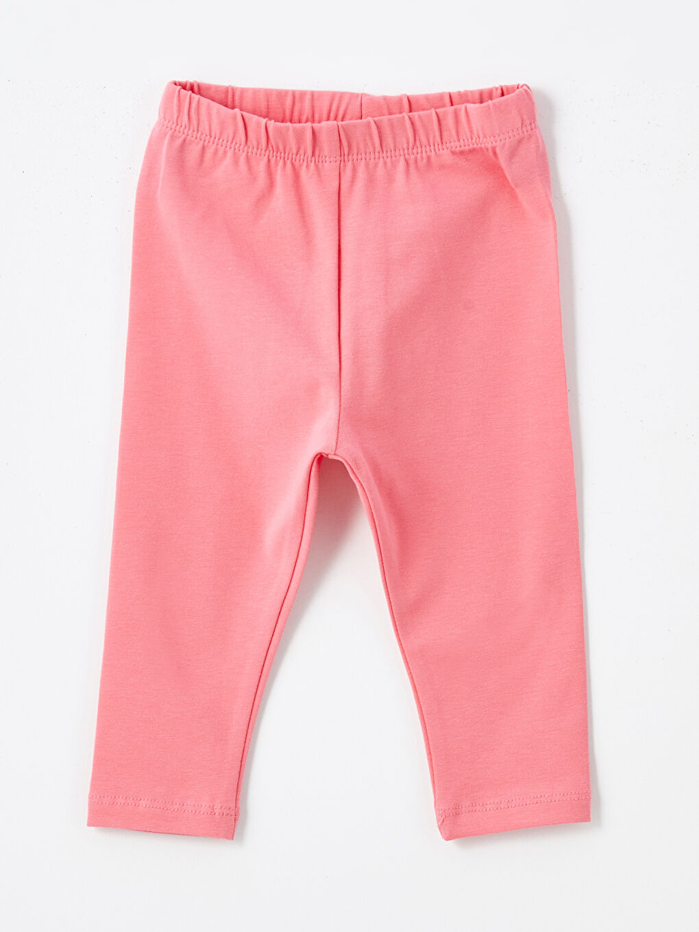 Pembe Beli Lastikli Kız Bebek Tayt