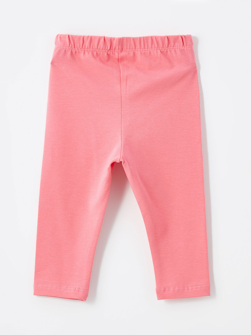 Pembe Beli Lastikli Kız Bebek Tayt-1