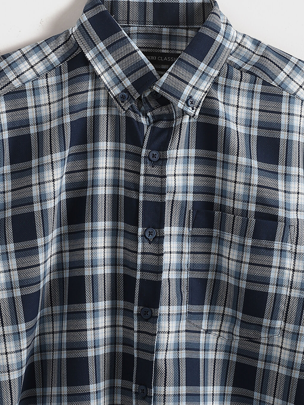 قميص عادي كاروهات كم قصير-2