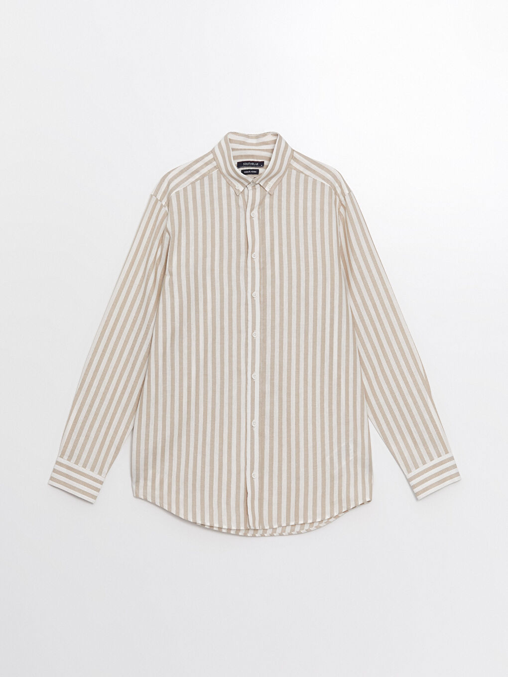 Regular Fit Long Sleeve Striped Men's Shirt -S4OE07Z8-LE8