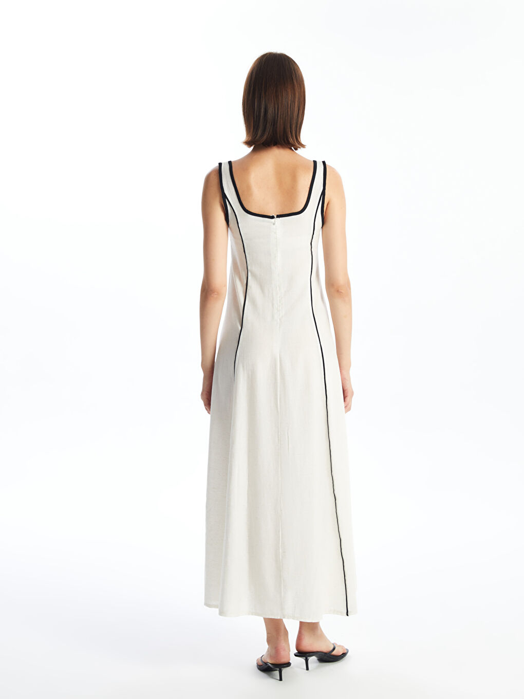 Square Collar Strappy Women's Dress -S4OE32Z8-PUX