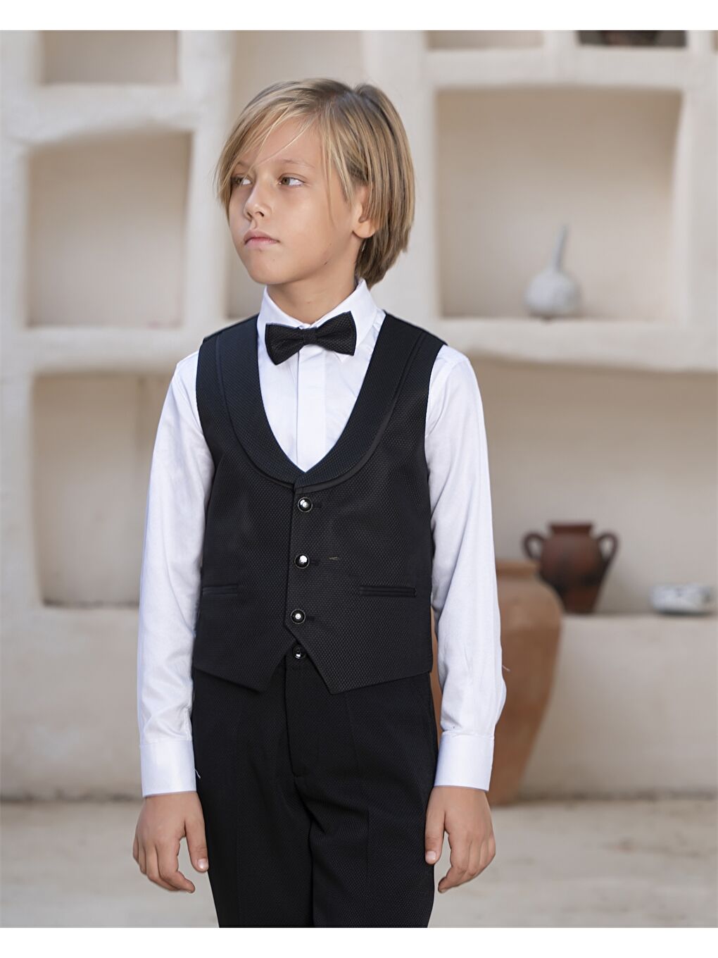 Siyah Erkek Çocuk Takım Elbise
