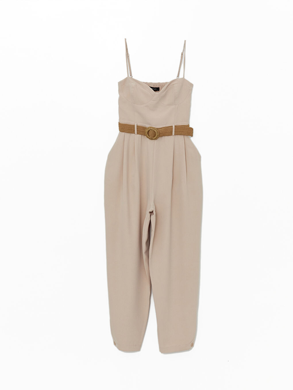 Sweetheart Neck Plain Strap Women's Jumpsuit -S4OF69Z8-E7V