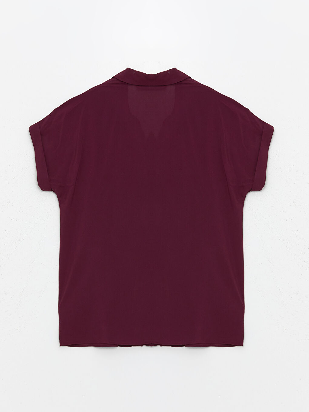 Plain Short-Sleeve Poplin Women's Shirt -S4OG61Z8-JRP