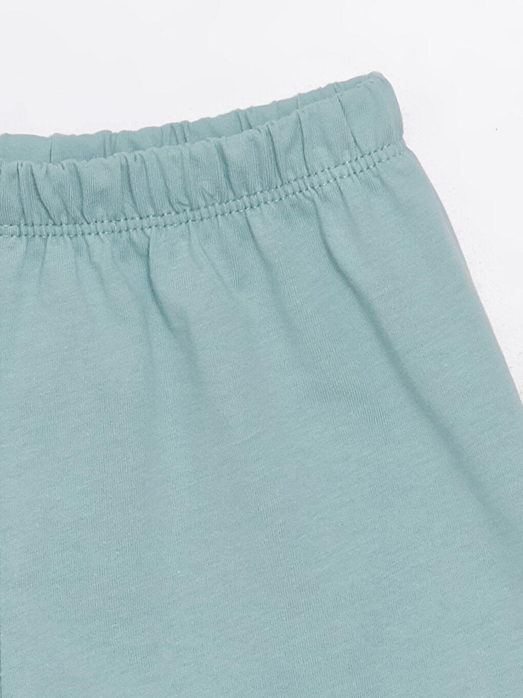 Yeşil Beli Lastikli Basic Erkek Bebek Şort-1