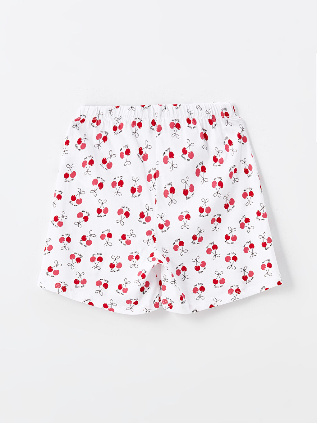 LCW Young Ekru Beli Lastikli Desenli Kadın Şort Pijama Altı