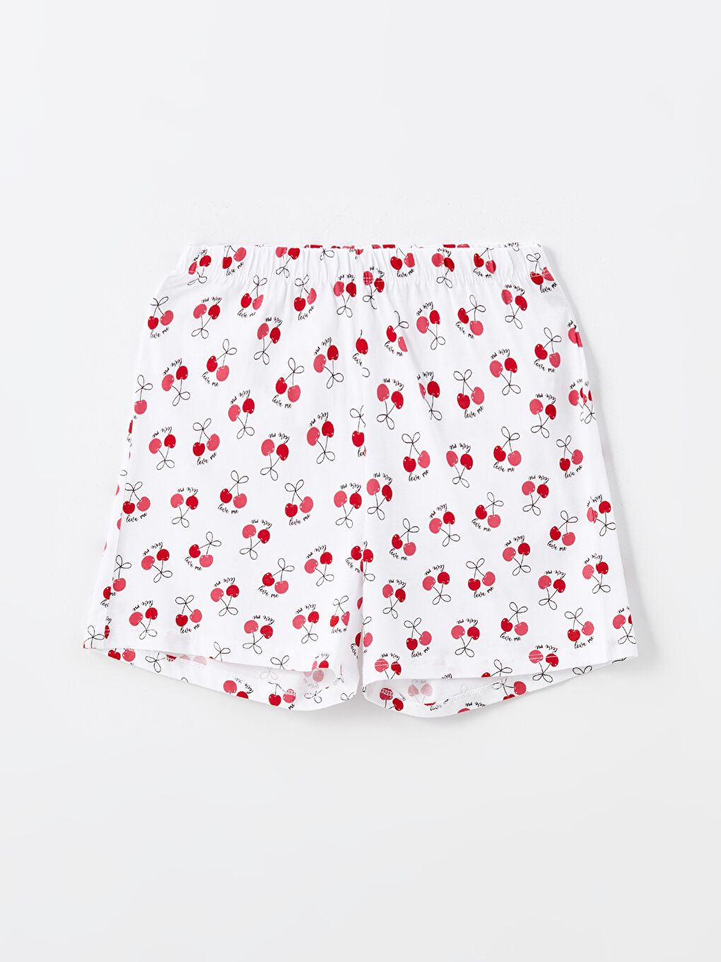 LCW Young Ekru Beli Lastikli Desenli Kadın Şort Pijama Altı - 1