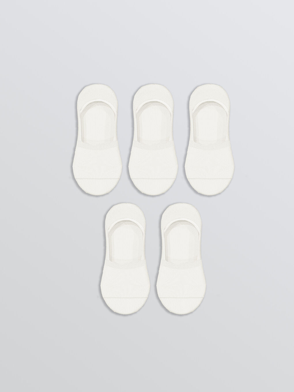 Women's Plain Invisible Socks 5 Pack