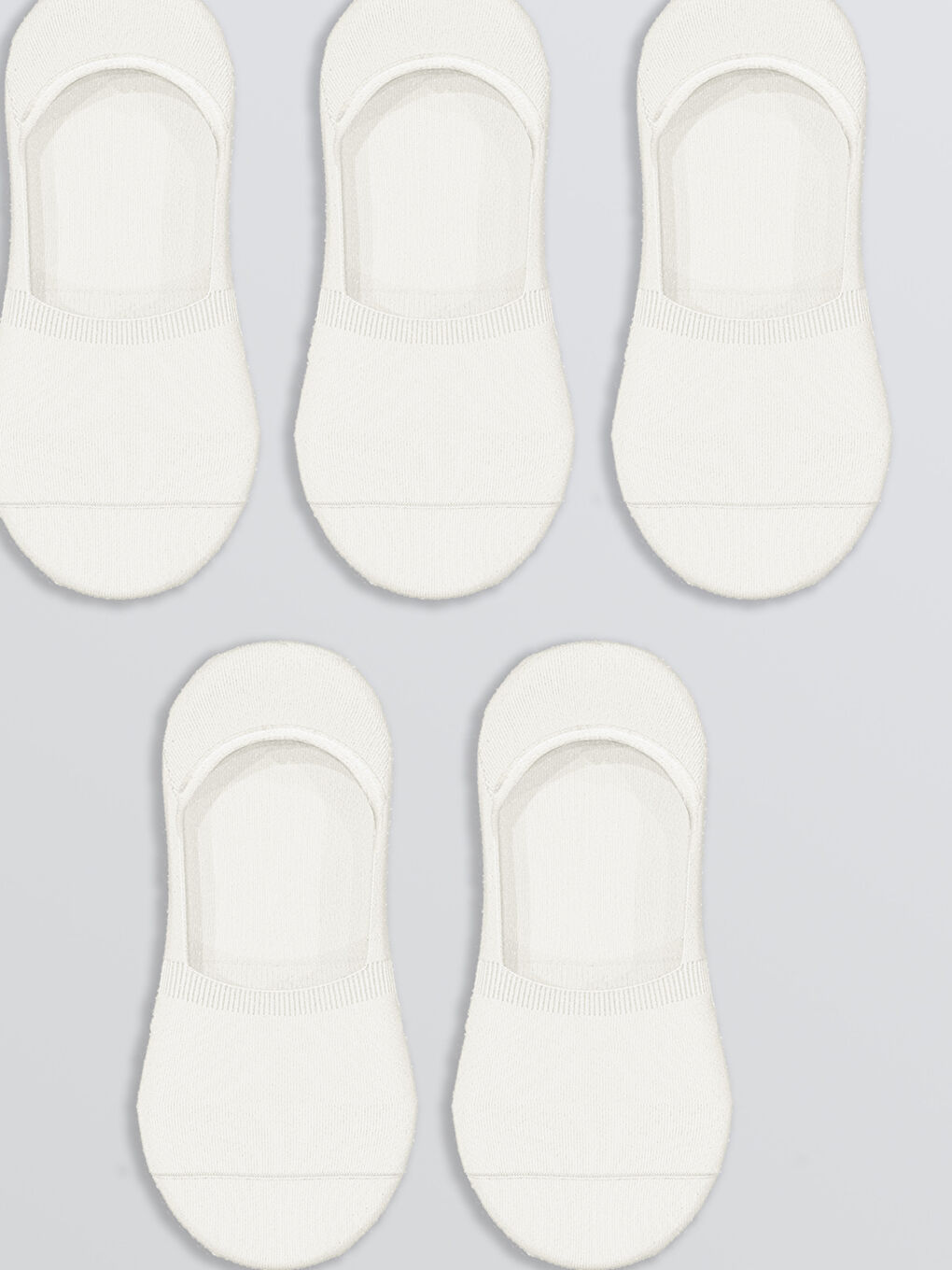 Women's Plain Invisible Socks 5 Pack-2