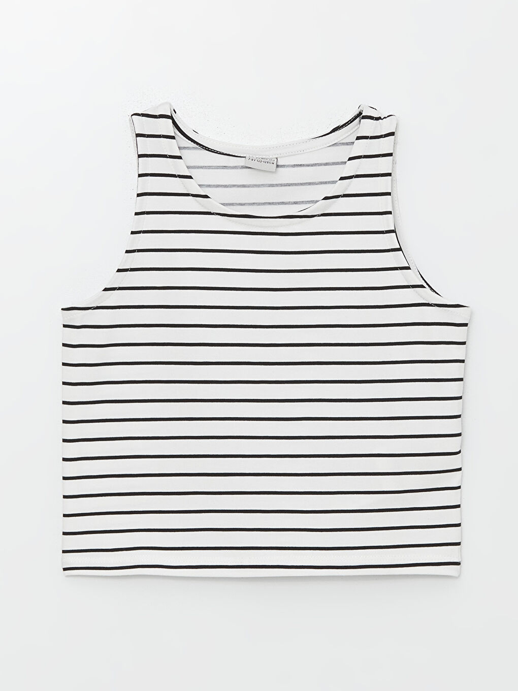 Crew Neck Striped Girl's Crop Tank Top -S4OI17Z4-LEG