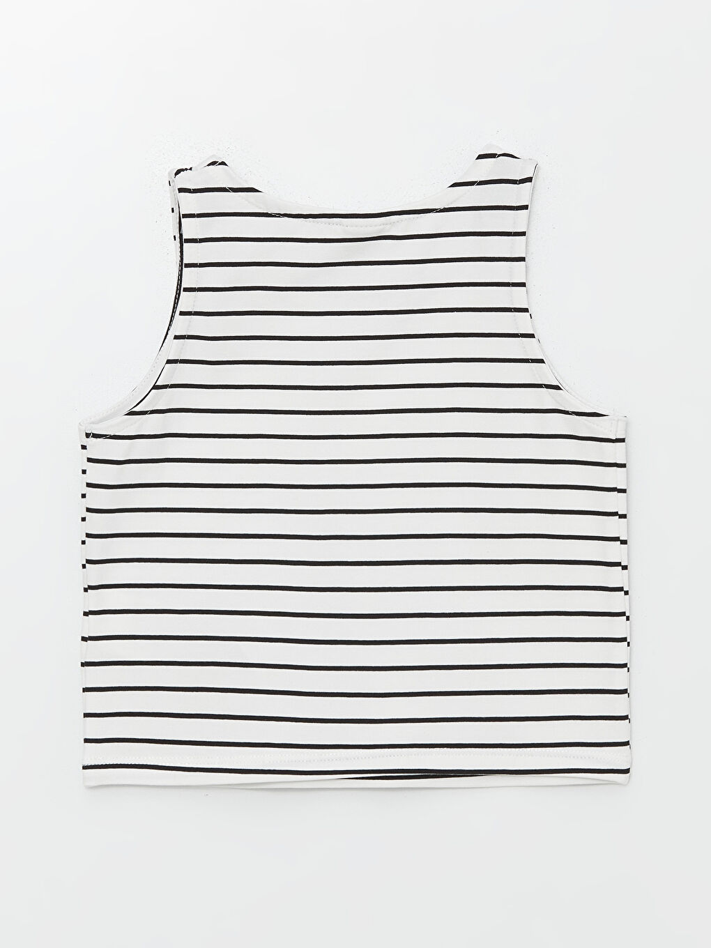 Crew Neck Striped Girl's Crop Tank Top -S4OI17Z4-LEG