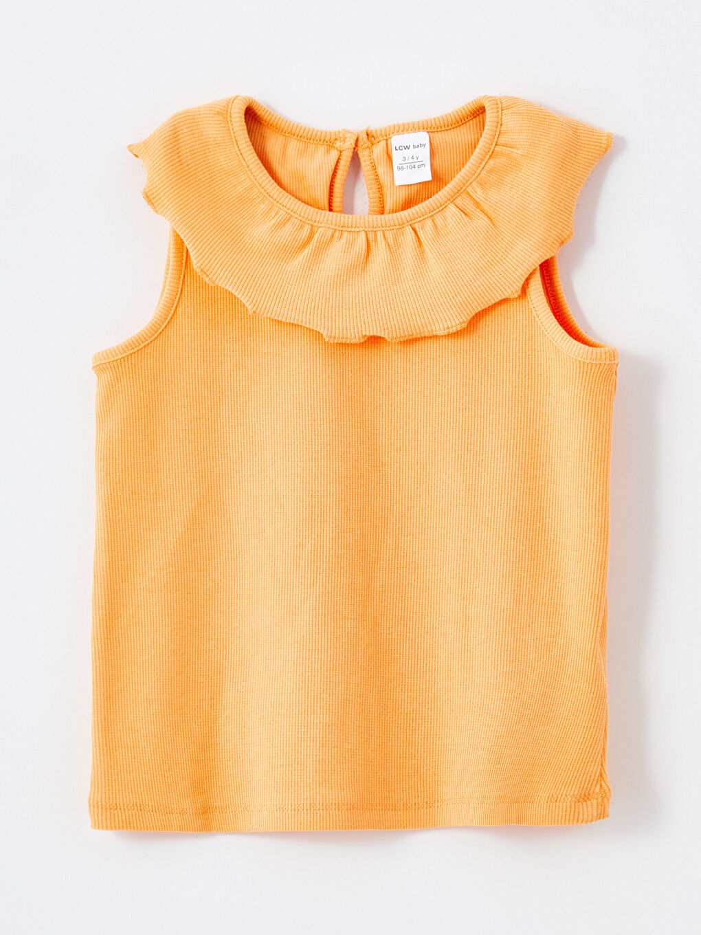 Turuncu Bebe Yaka Kız Çocuk Atlet