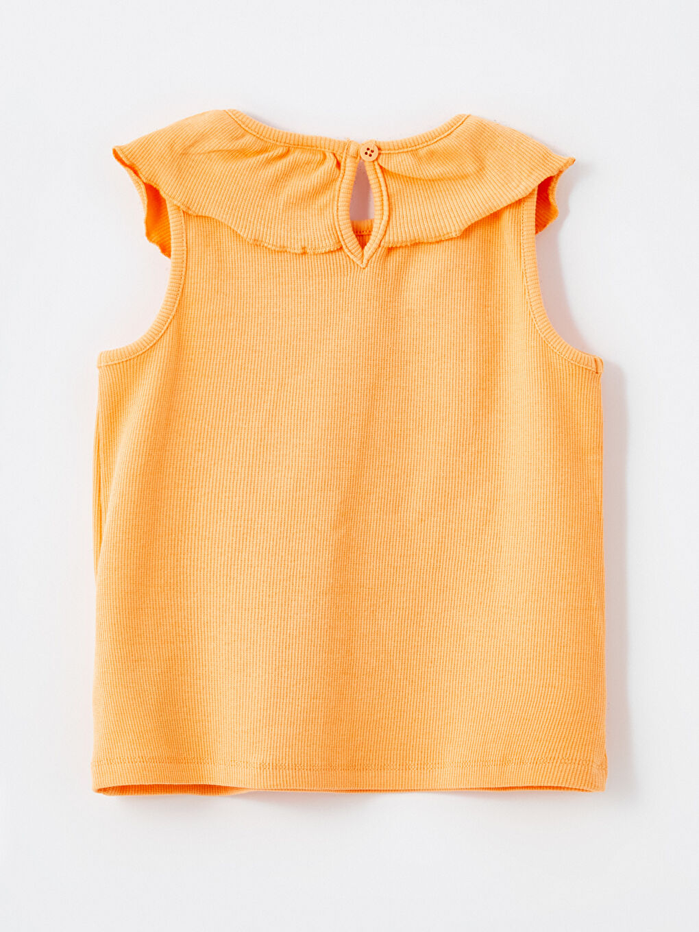 Turuncu Bebe Yaka Kız Çocuk Atlet-2