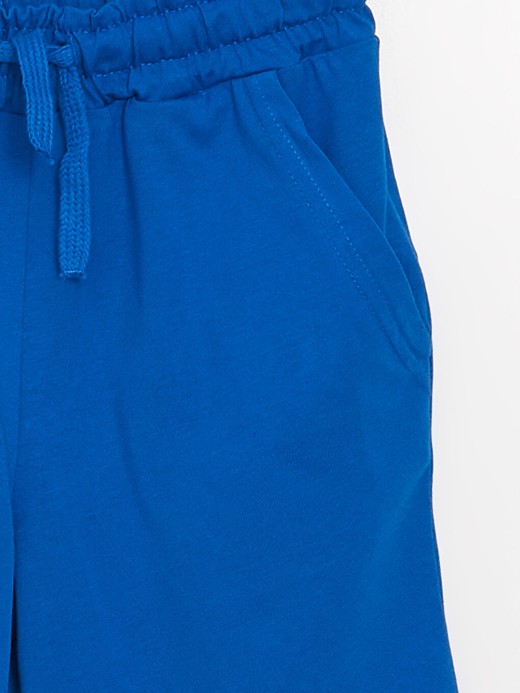 Mavi Beli Lastikli Erkek Çocuk Şort-1