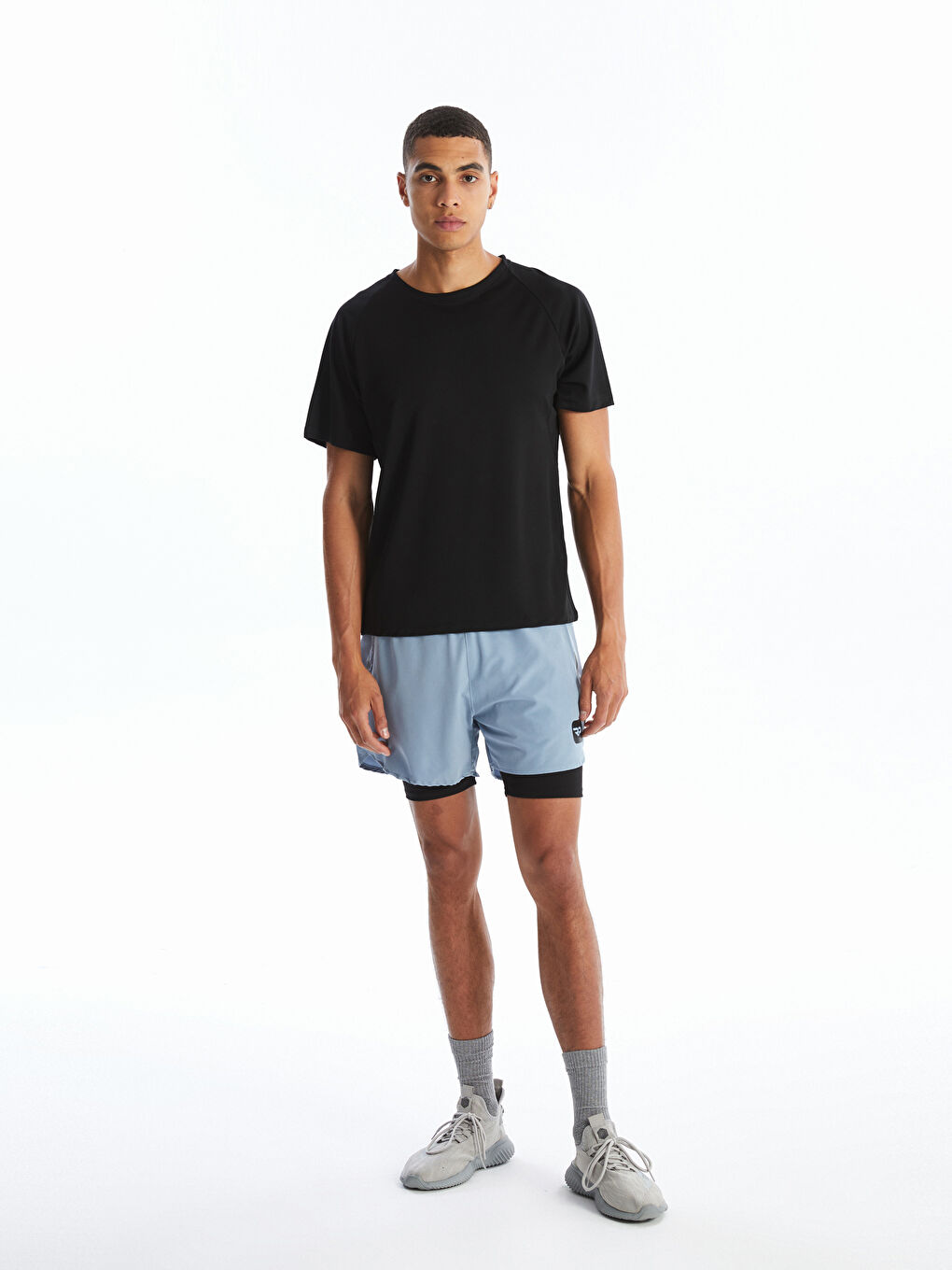 Slim Fit Men's Sport Tights Shorts -S4OJ66Z8-GEZ