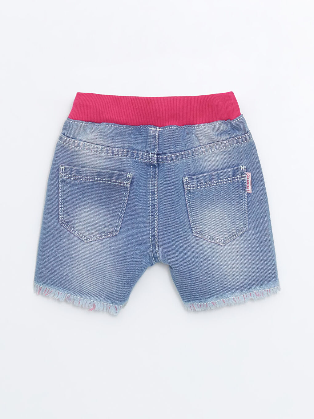 Baby Girls' Embroidered Elasticated Waist Denim Shorts -S4OL32Z1-311