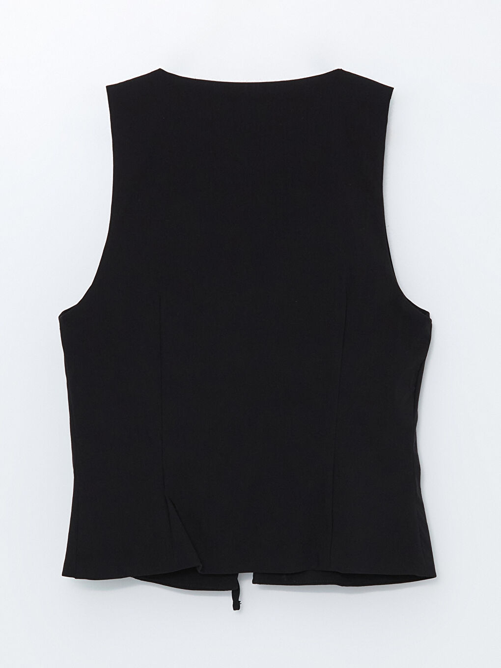 V Neck Plain Poplin Women's Vest -S4OL77Z8-CVL