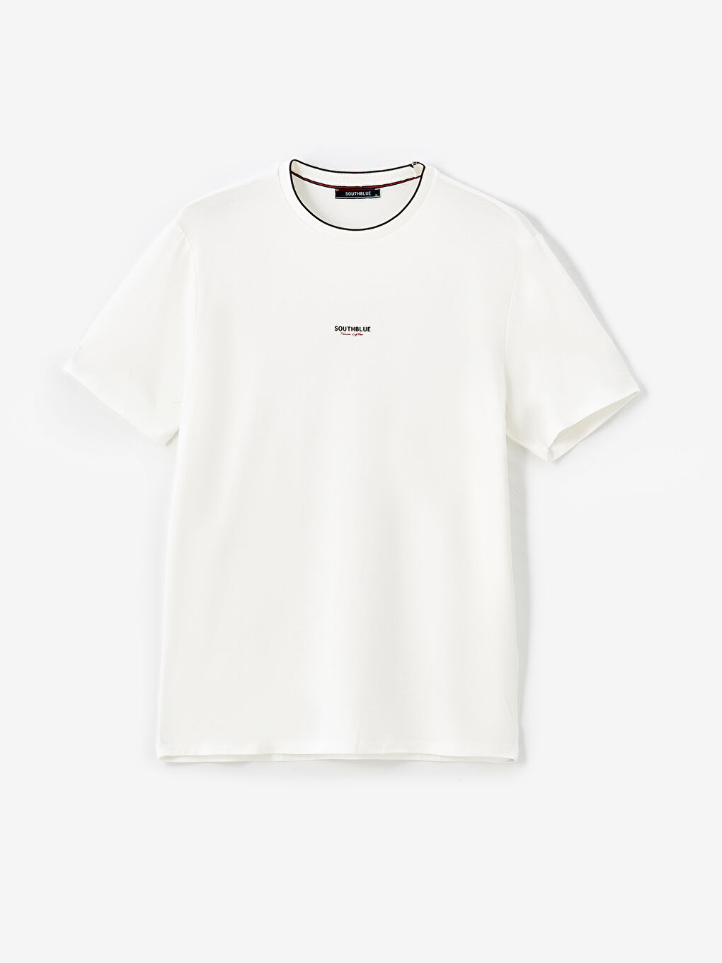 SOUTHBLUE Crew Neck Short Sleeve Printed Combed Cotton Men's T-shirt -S4OL78Z8-R9J